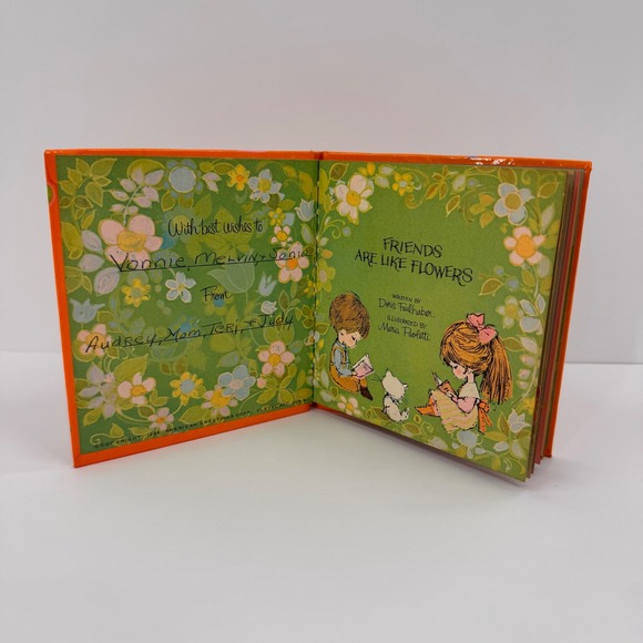 Vintage Friends Are Like Flowers Sunbeam 1968 Library Book Maria Paoletti Art - Picture 3 of 16